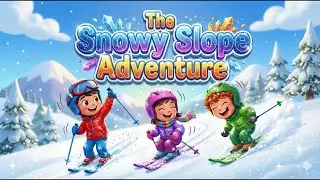 🎿❄️ The Snowy Slope Adventure | Fun Winter Ski Animated Story for Kids in English