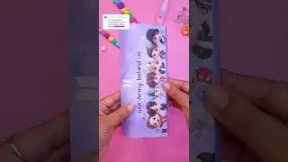 BTS💜 Pencil Case Idea - DIY CUTE School Supplies #papercrafts #diy #pencilcase #bts #army #purple