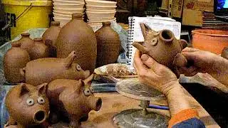 Step by step making pottery PIGGY BANKS, DIY (245 potters journal)