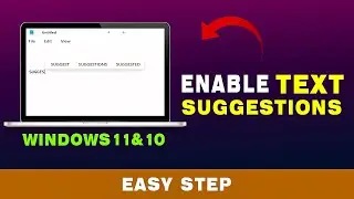 Turn On Predictive Text in Windows 10/11 For Faster Typing (2024) | TEXT SUGGESTION