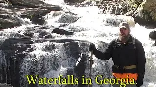 Hiking to beautiful Georgia Waterfalls.