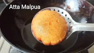 Malpua recipe/atta malpua without khoya/evening snacks recipes with wheat flour/atta recipes
