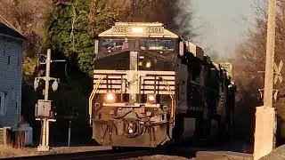 NS 7694 Leads NS 9930 NS 4087 NS 8089 on NS 27A Passing Through in Boyce VA