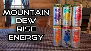 Mountain Dew Rise Energy Drink REVIEW | LeBron James | All Flavors