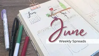 June Weekly Spreads | Bullet Journal Setup Ideas