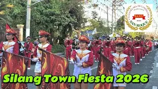 San Roque Band | Silang Town Fiesta 2026 | Parade | Fancy Drill 
