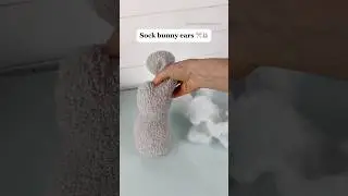 [clip] making the sock bunny ears! ✂️🐰 #bunny #eastercrafts #easycrafts #diyideas