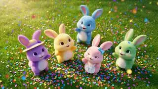 Bunny Family Hop Hop Song 🐰 | Baby Shark Style Kids Dance | LittleLoop Cartoons