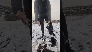 Shoes Stuck in Snow, Epic Fail 😆