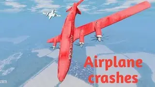 Airplane Crashes & Shootdowns | Besiege | Gaming Toons.