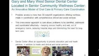 Reimagining Oral Healthcare for Our Nation&rsquo;s Seniors
