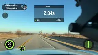 2020 Acura RDX Advance with Ktuner Stage 2 + K&N air filter 0-60mph #Dragy