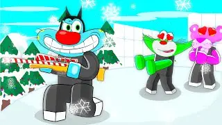 OGGY Went As A NOOB To See NEW CHRISTMAS UPDATE in Roblox Rivals - ft.Oggy