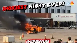 INSANE Burnout Pit Takeover in Dallas! | Wild Cars & Tire Smoke 💨🔥