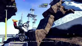 Trials Fusion Ice Climb #1 on Leaderboards Platinum Medal Skill Showcase controller display