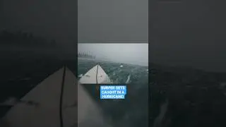 IDIOT GOES SURFING IN A HURRICANE! (POV) #hurricane #cyclone #exaggeratedtitle #justastorm