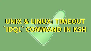 Unix & Linux: Timeout `idql` command in ksh (3 Solutions!!)