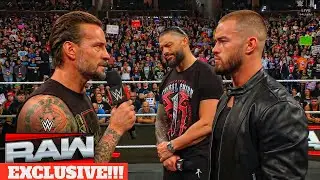 Roman Reigns CHALLENGES CM Punk but Austin Theory Interrupts On WWE Raw!