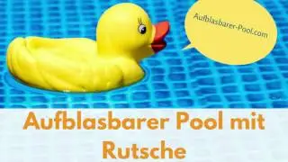 aufblasbarer Pool mit Rutsche