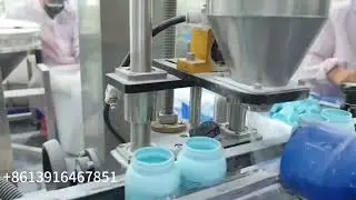Automatic 2 nozzle powder bottle filling machine