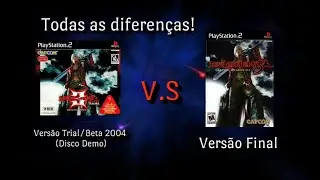 Devil May Cry 3 Comparação Completa: Trial Version vs Versão Final (PlayStation 2)