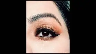 Easy halo eye makeup tutorial #halo #makeupvideo #makeup #orange #stepbystepmakeup #makeupshorts