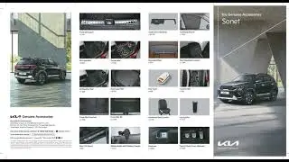 Kia Sonet Genuine Accessories 2025 | Full Brochure with Prices & | Interior + Exterior Upgrades