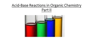 Acid Base Reactions in Organic Chemistry