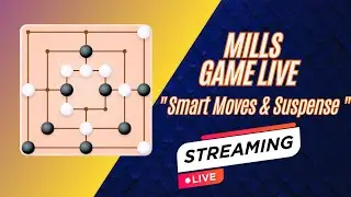 Mills Game LIVE | Intense Battles & Smart Strategies | Nine Men&rsquo;s Morris Gameplay 🎮 | Tricky Gamer