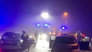 Unfall im Nebel - zwei Personen verletzt