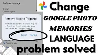 Как изменить язык в приложении Google Фото || Исправление проблемы с изменением языка в приложени...