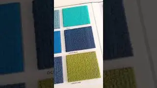 Which color will you choose? Carpet swatches for a laboratory build.