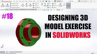solidworks Tutorial: Designing 3D model exercise (18)