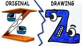 How to draw Alphabet Lore in Real Life | REAL LIFE VS ORIGINAL ABC a-z | Number Lore 0-9