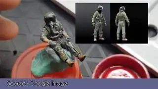 Simple Pilot Painting - 1/48 F16 Pilot