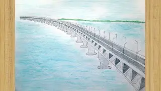 পদ্মা সেতুর ড্রইং / সহজে পদ্মা সেতু আঁকা / Padma Bridge Drawing / How to Draw Padma Bridge
