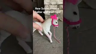 DIY Schleich horse halter and lead rope