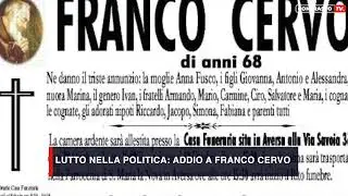Lutto nella politica  addio a Franco Cervo