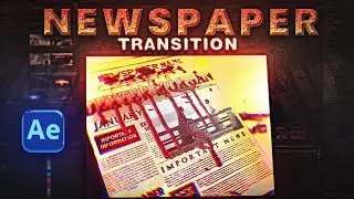 How to make Newspaper Transition Effect - After Effects