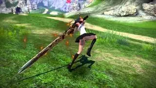 Tera Castanic Slayer Skills Animations [Super Slow motion]
