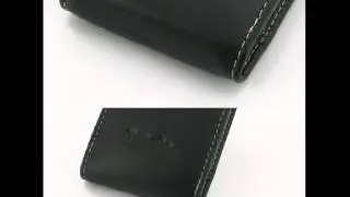PDair Leather Case for Samsung Galaxy Beam GT-i8530 - Vertical Pouch Type (Black)