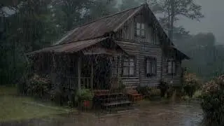 Rain noise relaxing mind and body bringing soft rhythm for deep sleep comfort