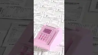 A cute take on a payment device. 🧾💮#3DModeling #CuteTech#3dartist# #cinama4d #c4d