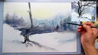 Watercolor Painting Process | Easy to Draw, Relaxing to Watch