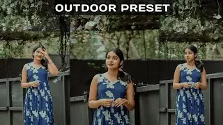 Outdoor portrait preset | Free lightroom preset | Green outdoor preset |