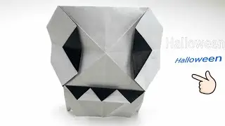 How to fold an Easy Origami Skull Halloween