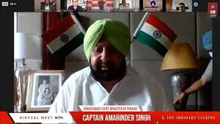 Industry-Academic Virtual Meet with Chief Minister of Punjab, Captain Amarinder Singh