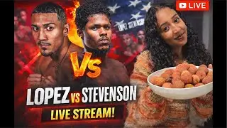“ASMR Mukbang 🍍 | Day 31/90 | LIVE Boxing 🥊 (Shakur Stevenson vs Teófimo López)”