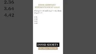 Reasoning MCQ #dsssbpaper1 #dsssb #dsssb2024 #dsssbreasoning #exam