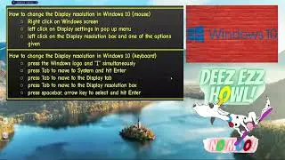How to change the Display resolution in Windows 10 (mouse, keyboard)